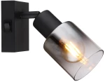 spotlights metal black matt, 1x E14 - 54308-1