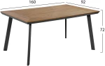 ΤΡΑΠΕΖΙ ΑΛΟΥΜΙΝΙΟΥ TABER ΜΕ POLYWOOD HM5132.12 ΓΚΡΙ 160x92x72 (1 τεμ.)