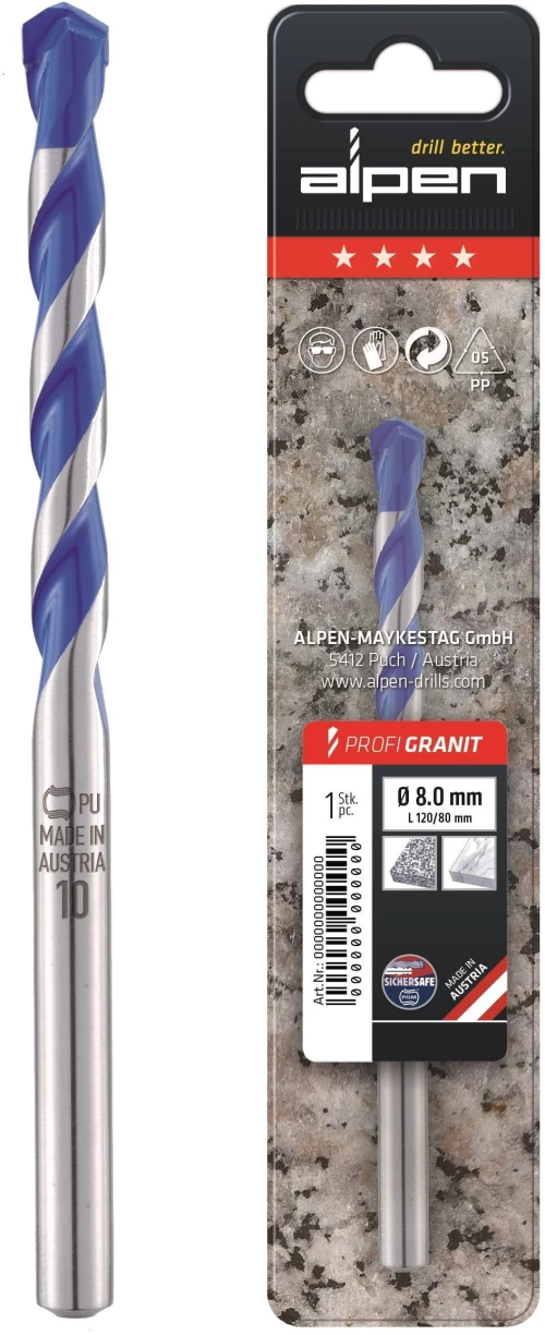 Τρυπάνι γρανίτου PROFI 10x120mm / 257010001