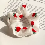Scrunchies Μαλλιών CB341163 Ύφασμα - Λευκό