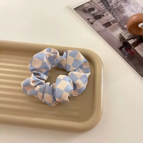 Scrunchies Μαλλιών CB708760 Ύφασμα - Σιέλ