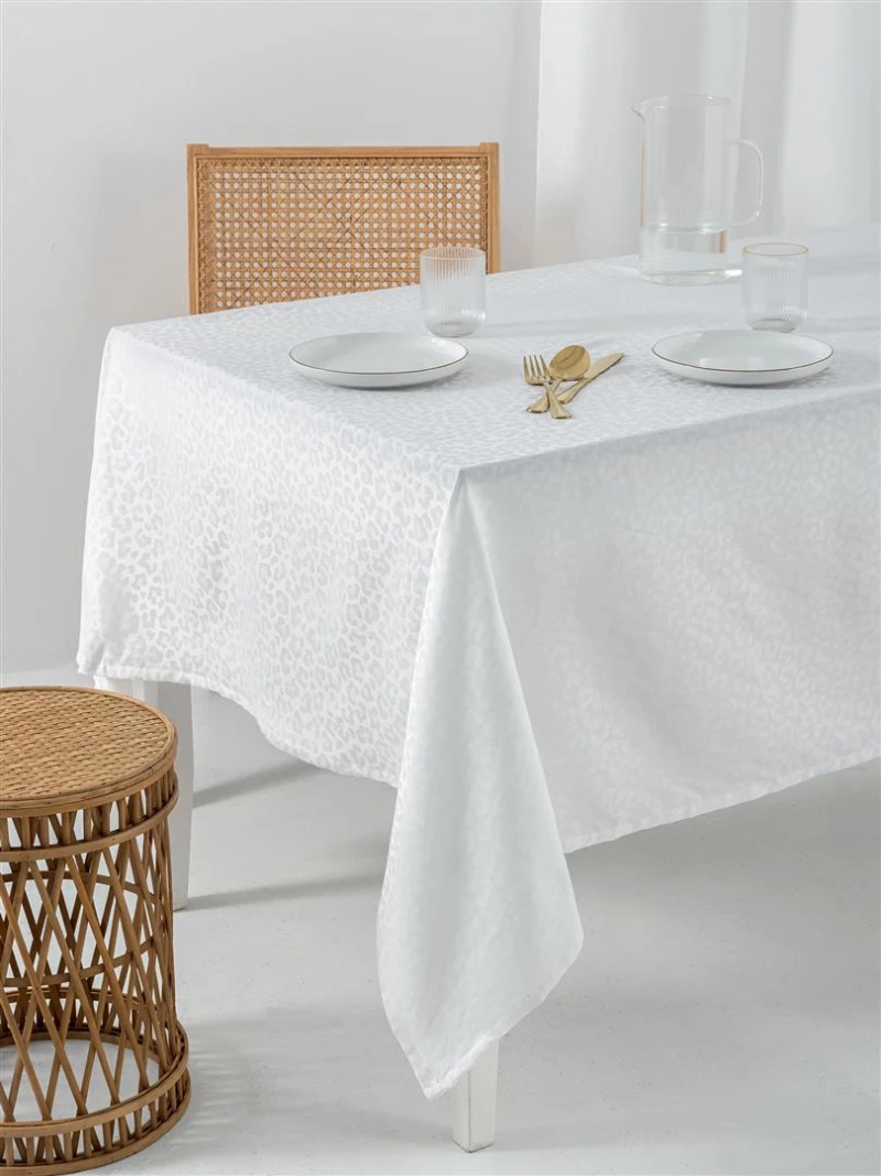 Τραπεζομάντηλο Αδιάβροχο Palamaiki Lita White - 175 x 320