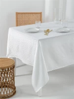 Τραπεζομάντηλο Αδιάβροχο Palamaiki Lita White - 175 x 320