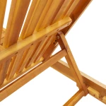 vidaXL Διπλή Ξαπλώστρα με Ρόδες και Μαξιλάρι από Ξύλο Ακακίας