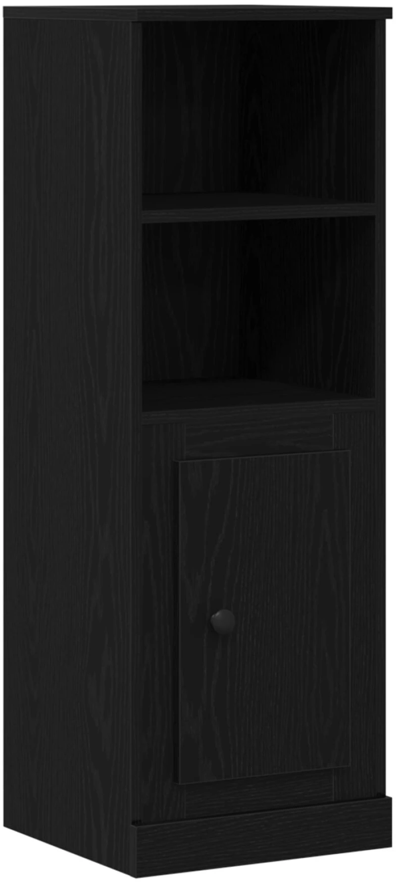 vidaXL Υψηλός ντουλάπι Μαύρη Δρυς 132x35,5x103,5 εκ Επεξεργασμένο Ξύλο