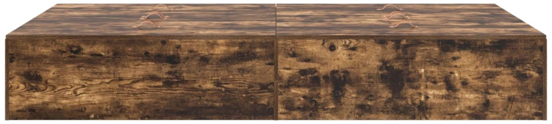 vidaXL Κρεβάτι Αποθήκευσης Καπνιστό Δρυς 120x200 εκ.
