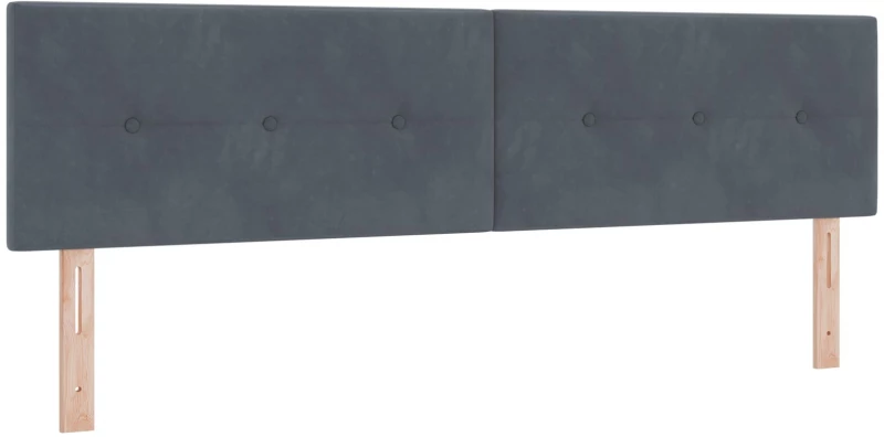 Κρεβάτι Box Spring με Στρώμα vidaXL Γκρι Σκούρο 180x200 εκ. Βελούδο