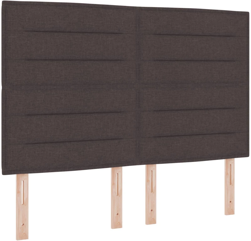 vidaXL Κιβώτιο Κρεβατιού Σκούρο Καφέ 160x200 εκ. Ύφασμα
