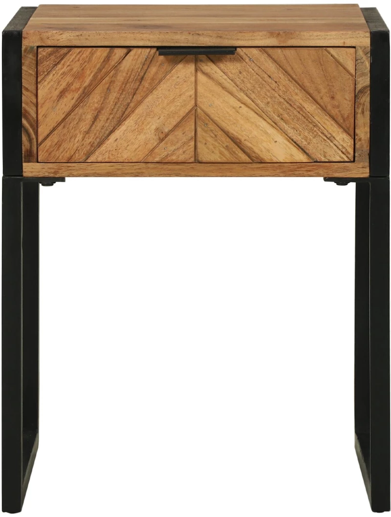vidaXL Κομοδίνο 40x35x50 εκ Μασίφ ξύλο ακακίας