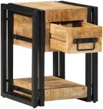 vidaXL Νυχτερινό Τραπέζι 40x40x40 εκ. Μασίφ Ξύλο Μάνγκο
