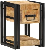 vidaXL Νυχτερινό Τραπέζι 40x40x40 εκ. Μασίφ Ξύλο Μάνγκο