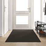 vidaXL Πατάκι πόρτας Ορθογώνιο Μαύρο 120x250 εκ.