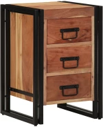 vidaXL Κομοδίνο 40x40x59 εκ Μασίφ ξύλο ακακίας