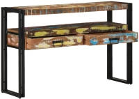 vidaXL Τραπέζια Σαλονιού Πολύχρωμο 120x33x75 εκ Μασίφ Ανακυκλωμένο Ξύλο & Μέταλλο