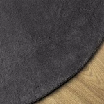 vidaXL Χαλιά Ανθρακί Πολυεστέρας 160 x 230 cm Χαλί Accent Στρογγυλό