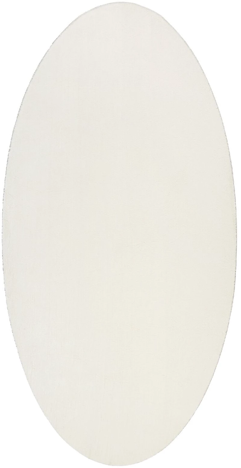 vidaXL Χαλιά Κρεμ Μαλλί 100 x 200 cm Χαλί Χώρου Ωοειδές Μοντέρνο