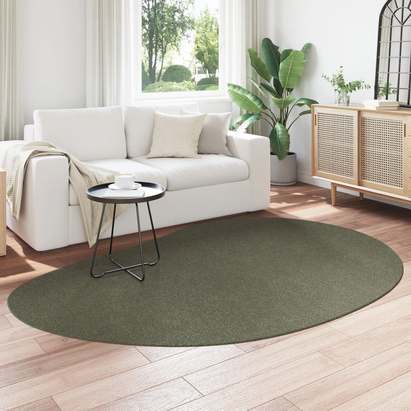 vidaXL Χαλιά Δασώδες Πράσινο Μαλλί 160 x 230 εκ. Διακοσμητικά Ένθετα
