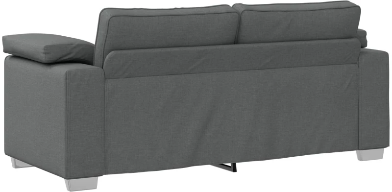 vidaXL Καναπέδες Loveseat Σκούρο Γκρι 140 εκ Υφάσματος