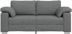 vidaXL Καναπέδες Loveseat Σκούρο Γκρι 140 εκ Υφάσματος
