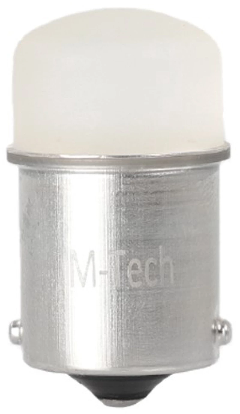 R5W/R10W 12V BA15s LED 9xSMD3014 ΛΕΥΚΟ (ΜΟΝΟΠΟΛΙΚΟ) BLISTER 2ΤΕΜ. M-TECH