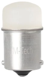 R5W/R10W 12V BA15s LED 9xSMD3014 ΛΕΥΚΟ (ΜΟΝΟΠΟΛΙΚΟ) BLISTER 2ΤΕΜ. M-TECH