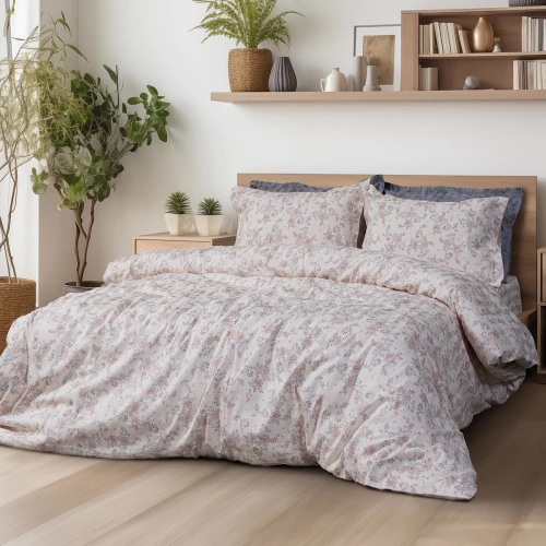 Beauty Home Σετ πάπλωμα υπέρδιπλο Art 12213 Renata 100% Βαμβακοσατέν 300tc 220x240 Μπεζ