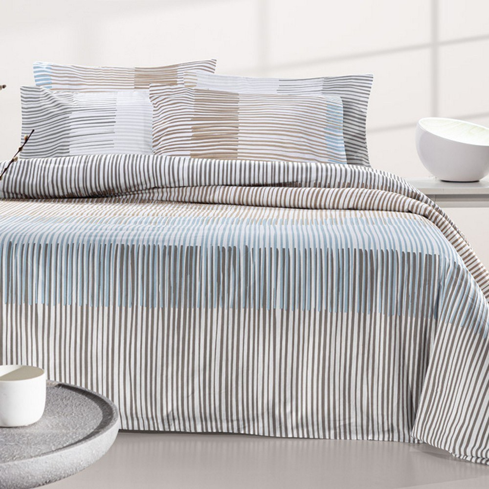 Σεντόνια Lorenzo (Σετ 4τμχ) Mocca Guy Laroche Υπέρδιπλo 240x265cm 100% Βαμβακερό Περκάλι