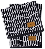 Πετσέτα Lavy Black-White Nima Προσώπου 50x90cm 100% Βαμβάκι