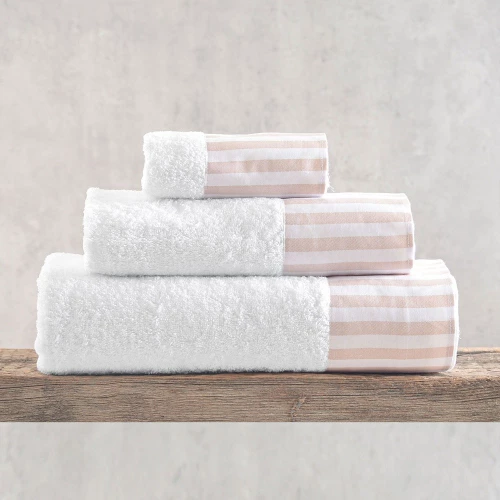 Πετσέτες Eloise (Σετ 3τμχ) Beige Ρυθμός Σετ Πετσέτες 70x140cm 100% Πενιέ Βαμβάκι