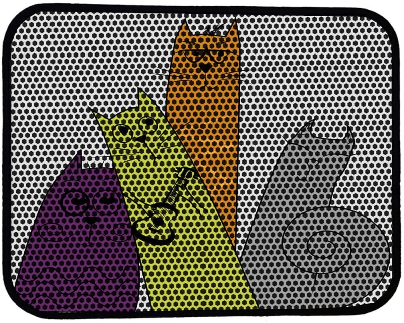 Χαλάκι Συλλογής Άμμου Γάτας 686GRV1607 45x60cm Multi Petpetite