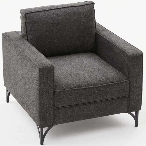 Πολυθρόνα Berlin 825BLC2790 80x91x83cm Anthracite