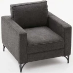 Πολυθρόνα Berlin 825BLC2790 80x91x83cm Anthracite