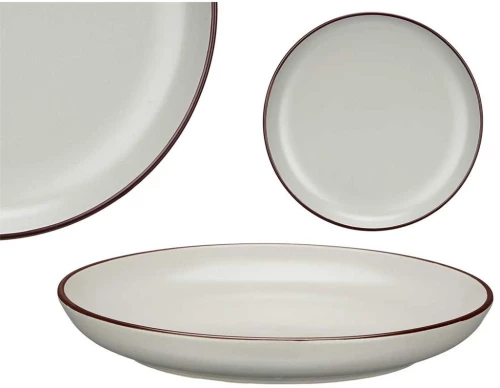 Πιάτο κεραμικό  GRAY  20x3cm