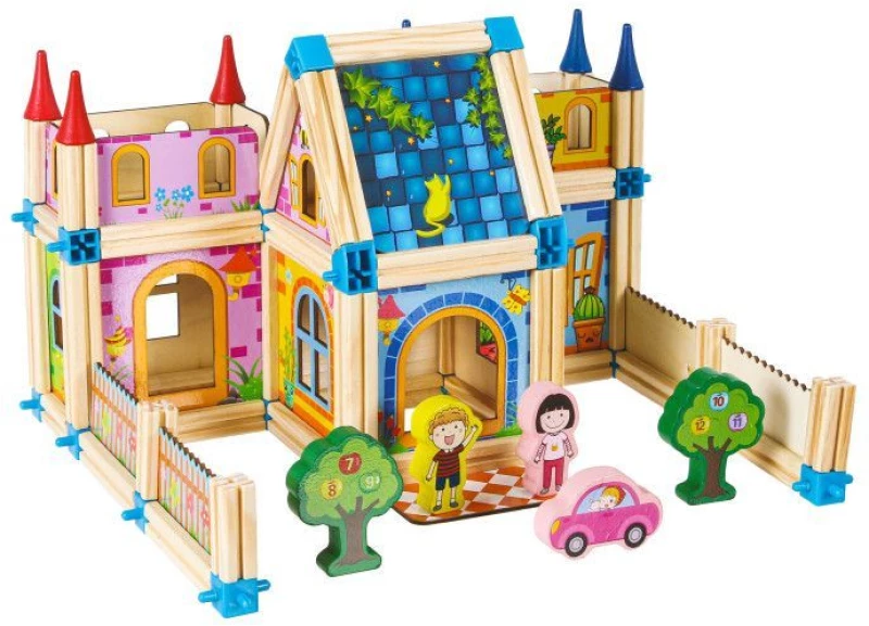 Σετ Ξύλινα Τουβλάκια Ecotoys MA429