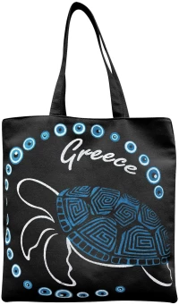 Τσάντα Βαμβακερή Τουριστική Μαύρη 40x40x10cm SummerTiempo 623186
