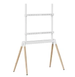 GEMBIRD TV FLOOR STAND 55'-86' WHITE/WOOD MAX VESA 600x400