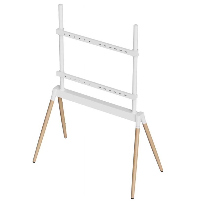 GEMBIRD TV FLOOR STAND 55'-86' WHITE/WOOD MAX VESA 600x400