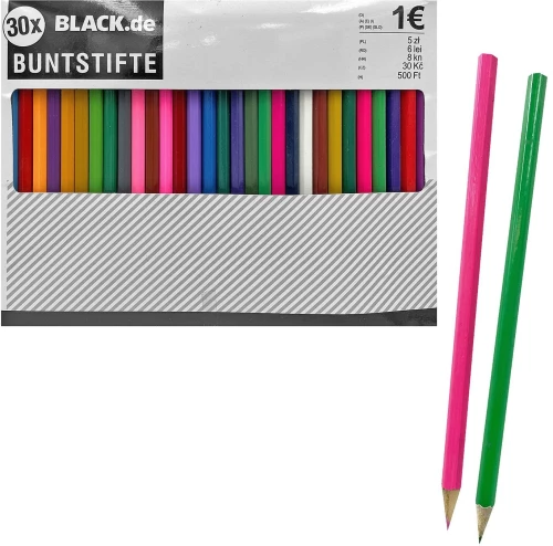 Ξυλομπογιές Σετ=30τεμ. 17,5cm JustNote 80869