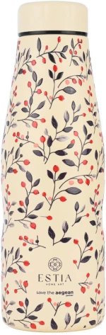 ΘΕΡΜΟΣ TRAVEL FLASK SAVE THE AEGEAN 500ml BLOOM  BEIGE 01-31558