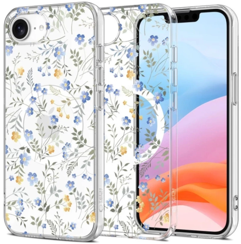 Tech-Protect Σκληρή Θήκη FlexAir με MagSafe για iPhone 16e - Σχέδιο Λουλούδια