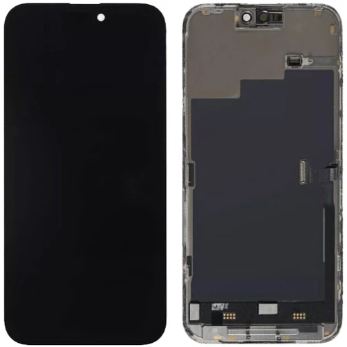 Οθόνη LCD SOFT OLED με Μηχανισμό Αφής για iPhone 15 Pro - Μαύρη