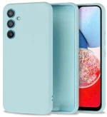Θήκη TPU Σιλικόνης με Υφασμάτινη Επένδυση για Samsung Galaxy A35 - Γαλάζιο