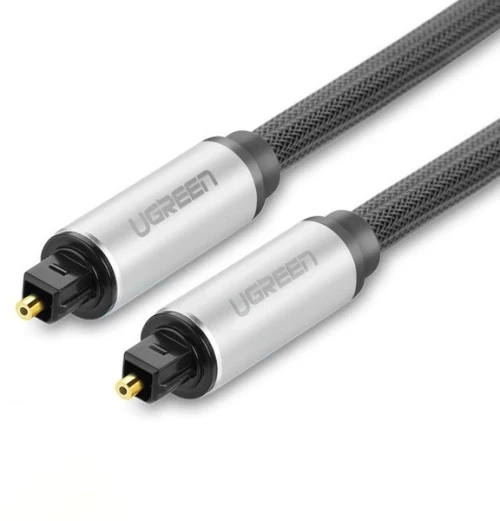 Ugreen Καλώδιο Οπτικής Ίνας για 'Ηχο Toslink 3m - Γκρι