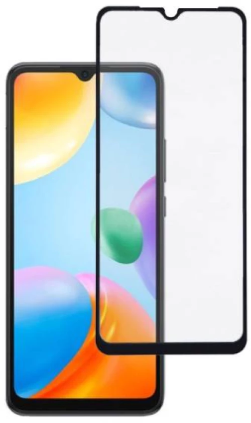 Tempered Glass / Τζαμάκι Προστασίας FULL GLUE για Xiaomi Redmi 13C / Poco C65 - Μαύρο Πλαίσιο