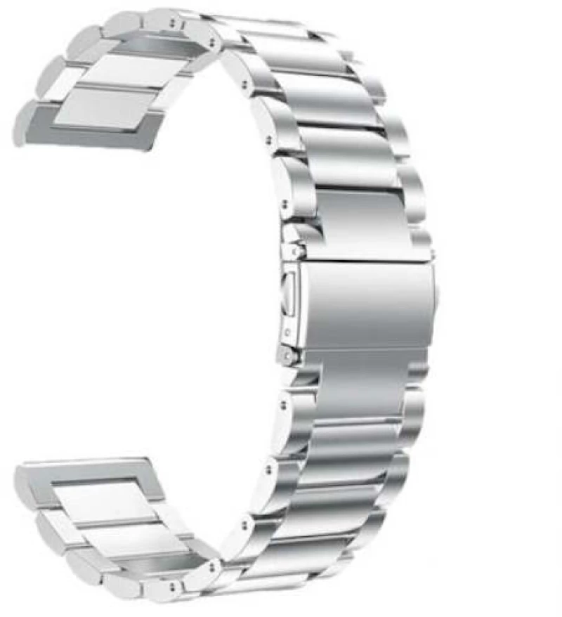 Hoco Universal Μεταλλικό Λουράκι Μπρασελέ για Ρολόι Smartwatch 20mm - Ασημί