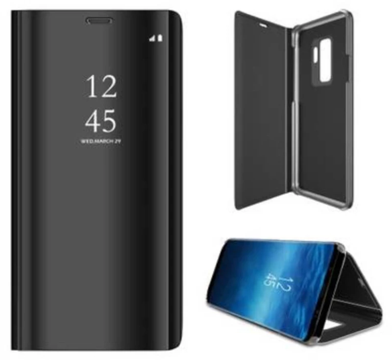 Θήκη Book Style Clear View για Samsung Galaxy A11 - Μαύρο