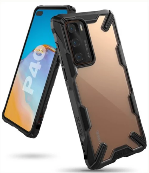Θήκη RINGKE Fusion X με TPU Bumper για Huawei P40 - Μαύρo Πλαίσιο