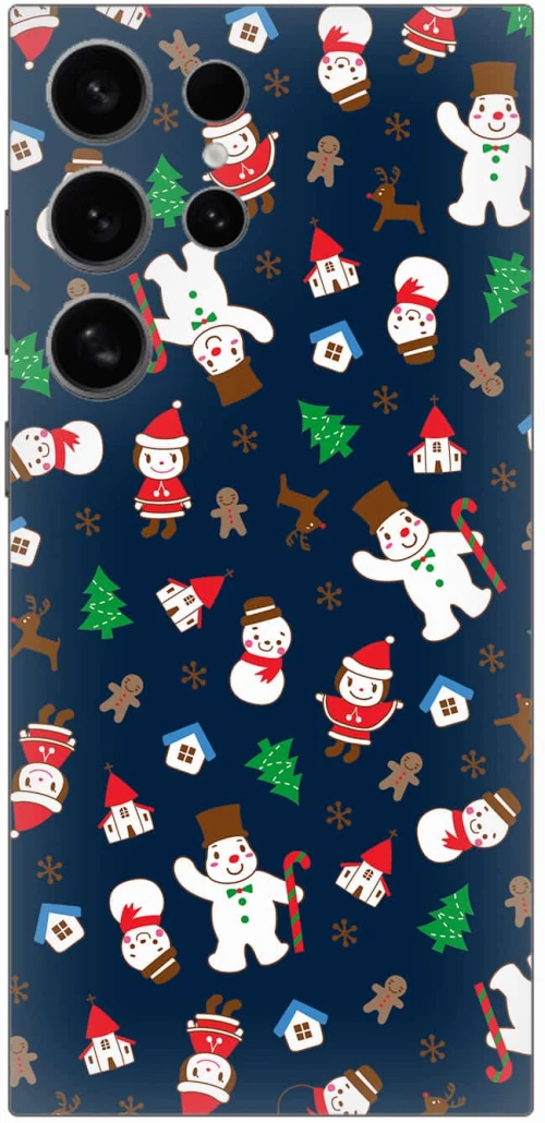 Christmas in Blue Θήκη για Samsung Galaxy S24 Ultra