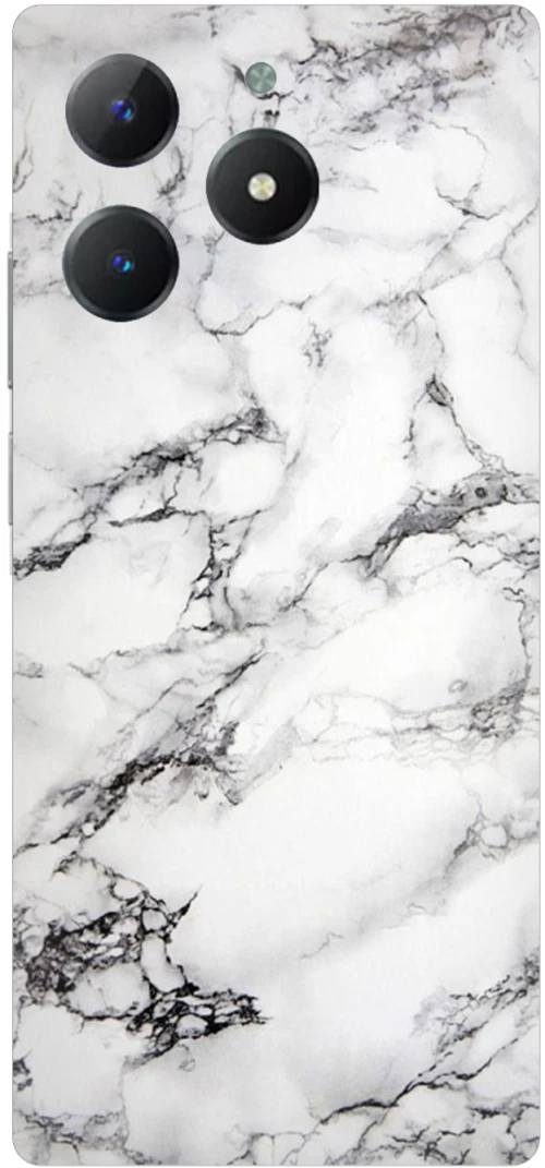 Marble White Silicone Case θήκη για Realme C61 4G