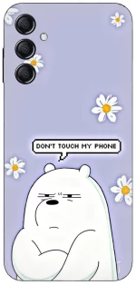 Don't Touch My Phone Bear Silicone Case θήκη για Samsung Galaxy M35 5G
